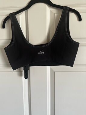 Skims Ribbed Scoop Sports Bra - Black